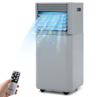Gymax 8000 BTU Portable Air Conditioner with Dehumidifier Function and Fan