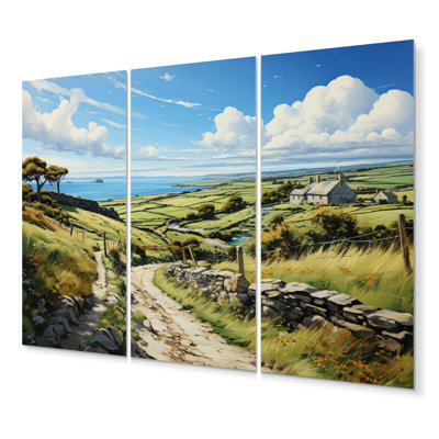 «Ireland Emerald Isle This V», ensemble d'art mural en métal Irlande