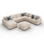 Canapé modulaire moderne en U avec repose-pieds avec rangement-530397899