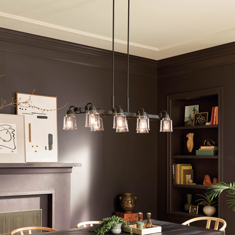 Aneris 8 - Light Shaded Pendant, Black