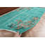 Tapis décoratif rétro vintage turc vert idéal pour la décoration de salon et un cadeau parfait pour elle
