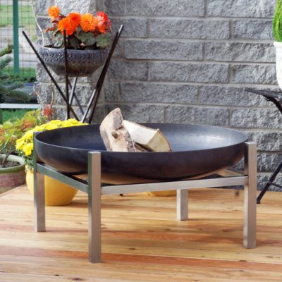 Round Stainless Steel Fire Pit