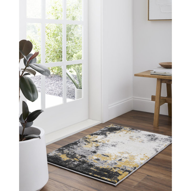 Kohn Abstract Indoor Rug, Rectangle 2' x 3'