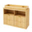 Commode à langer cannelée avec 4 tiroirs et espace de rangement ouvert, table à langer en bois démontable pour chambre d'enfant, maison-129434394
