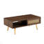Table basse en rotin PE, porte coulissante pour le rangement, pieds solides, table moderne pour le salon-1887092466