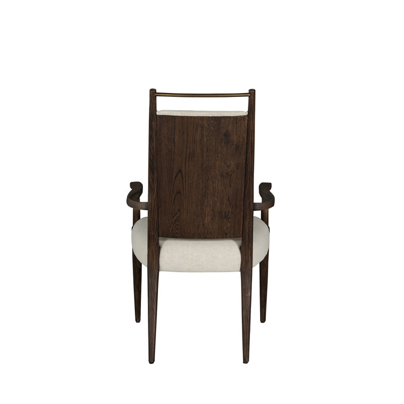 Highland Oak High Back Dining Arm Chair, Dusk