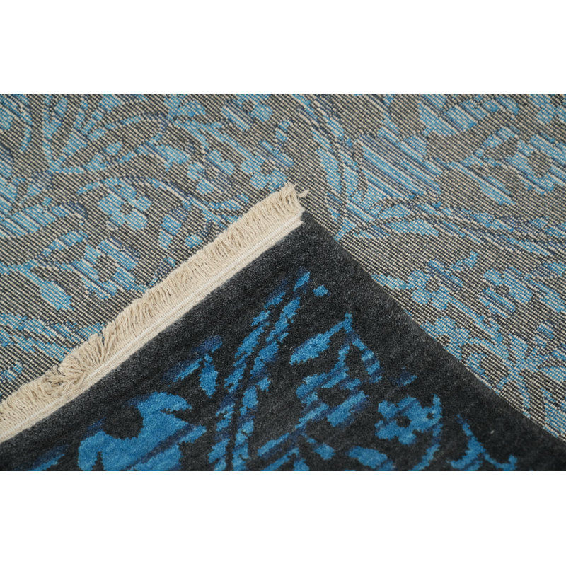 Tapis bleu Gabbeh 6 x 9