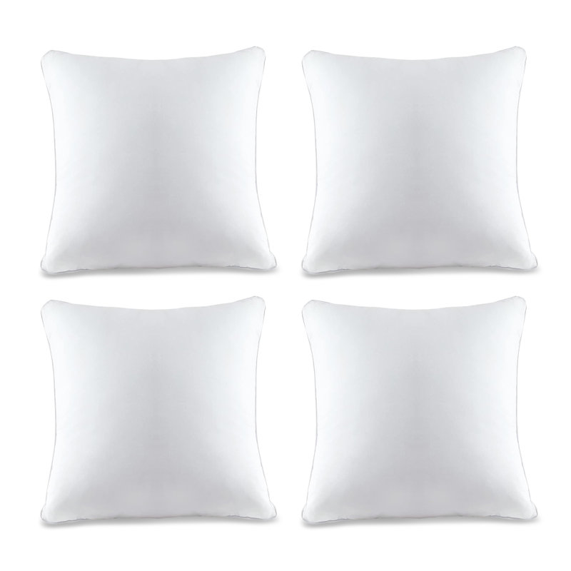 Paquet de 4 oreillers de soutien Delf Down, 22 po x 22 po