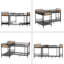 Lit superposé quadruple pour 4 enfants, structure de lit superposé simple en métal robuste, lit superposé triple amovible, peut être divisé en 3 lits simples, noir