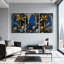 Plantes et fleurs, ensemble de 3 reproductions d'art sur toile-1812165768