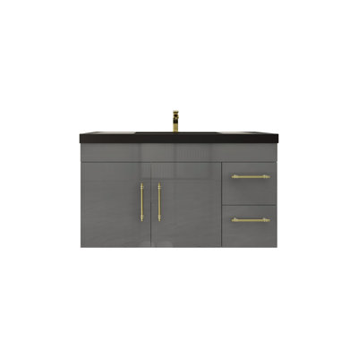 Campbel 41.75'' Single Bathroom Vanity with Plastic Top