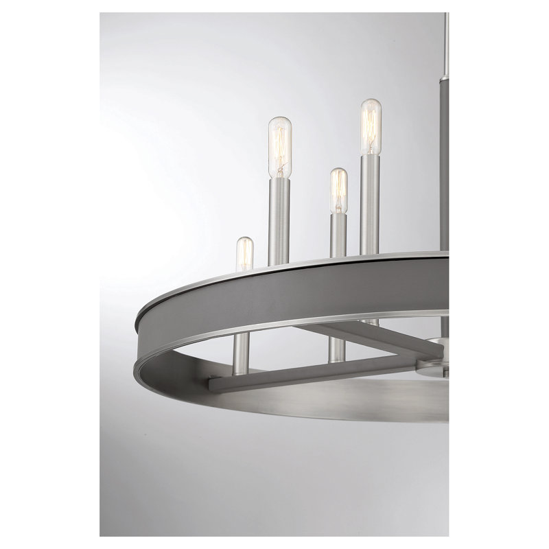 Padrino 8-Light Chandelier In Antique, Nickel