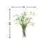Arrangement de branches de saule Janousek dans un grand vase en verre