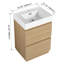 Meuble-lavabo 24 po avec 2 tiroirs, meuble-lavabo moderne pour petites salles de bain-1492240084