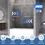 Porte de baignoire coulissante double sans cadre de 56 à 60 po x H 66 po avec verre trempé transparent de 5/16 po (8 mm)-119190847