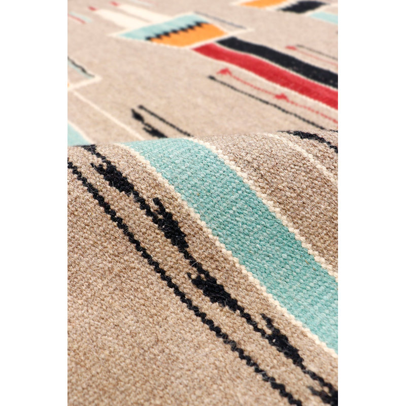Striped Area Rug in Mocha