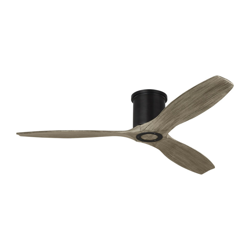 Collins Smart Ceiling Fan, Light Gray Weathered Oak, Aged Pewter