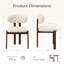 Upholstered Solid Wood Dining Chair with Ergonomic Padded Backrest-694277630