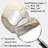 Ismay Beige And Gold Glacier Stone Simplicity IV - Abstract Shapes Irregular Shape Decorative Mirror, Modern Asymmetrical Wall Mirror, Printed Metal Art-679877147