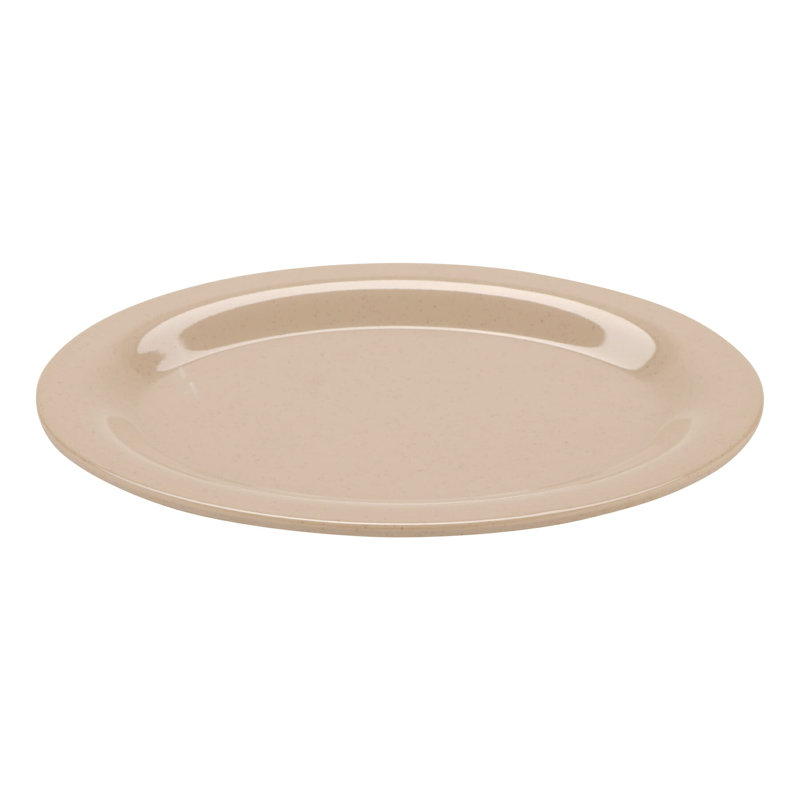 GET Plateau de service ovale en mélamine OP-610-MIX, Grès, H 1 po x L 9,75 po x l 7,25 po