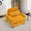 Chaise d'appoint convertible rembourrée en velours côtelé-1488344169