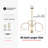 Bradrick 6 - Light Glass Bubble Dimmable Sputnik Sphere Chandelier