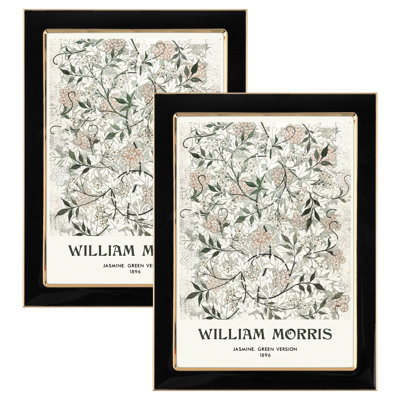 Aluminum Gold Edge Enamel Frame 2 Set
