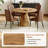 45'' Round Dining Table Set with Upholstered Chairs, Modern Kitchen Table and Chairs-1798317731