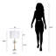 Lampe de table Crystal Bloom - marbre blanc, cristal transparent et or doux - ensemble de 2