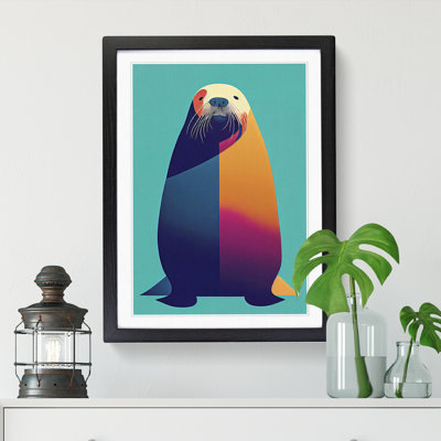 Walrus Abstract - Single Picture Frame Print