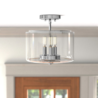 Callison Glass Semi Flush Mount