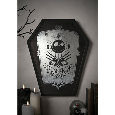 Disney Nightmare Before Christmas Mirrored Plaque Pumpkin King