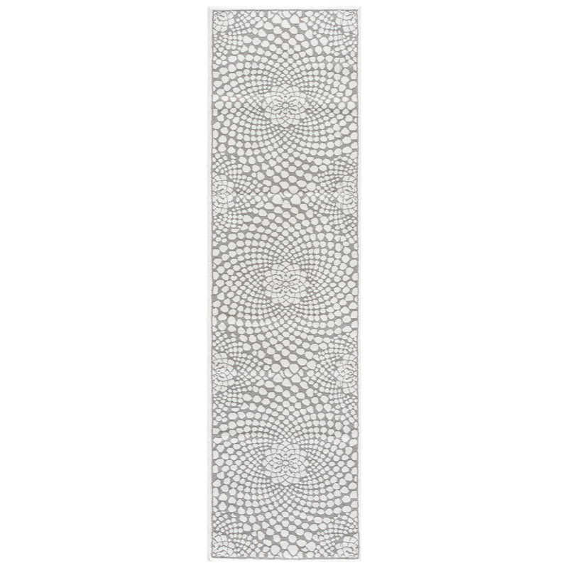 Lunara Power Loom Polyester; Jute/Sisal; Polypropylene Plastic Abstract Indoor Rug, 2'-2" x 8'-0" Runner