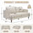 65.75" Upholstered Loveseat Sofa with Arm, Comfy 2 Seater Couch for Apartment, Bedroom, Living Room-731314793