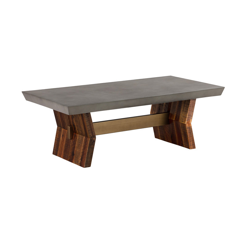 Aonesty Acacia Solid Wood Base Dining Table