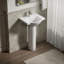 Veer™ Ceramic Pedestal Bathroom Sink with Overflow-10942335-19195678-46044463