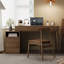 Bureaux rectangulaires en bois massif noyer-107506683