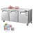 Commercial Freezer Prep Table Stainless Steel 72 inch Triple Door