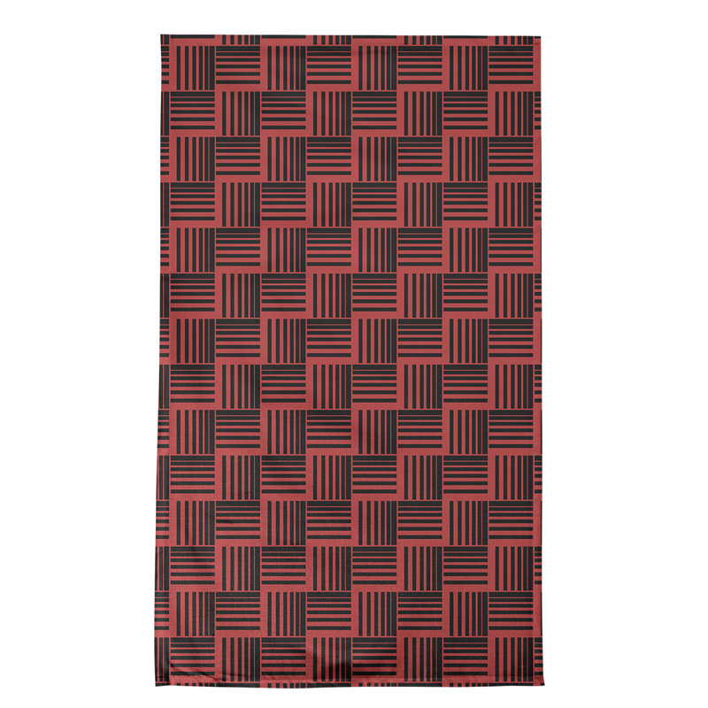 Jaya Tea Towel Kitchen Towel, Red/Black, Cotton Twill
