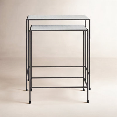 Blaire 22" Genuine Marble End Table