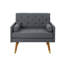 Fauteuil en polyester touffeté de 95,88 cm de large Haiden-109539122