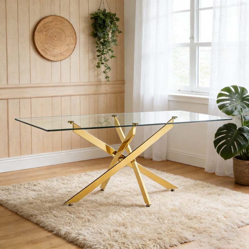 Table de salle à manger en verre