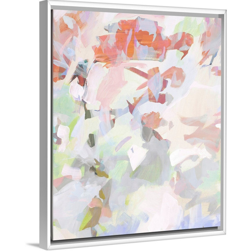 Pastel Vibes - reproduction d'art sur toile, H 32 po x l 26 po x P 1,75 po, Cadre flottant blanc