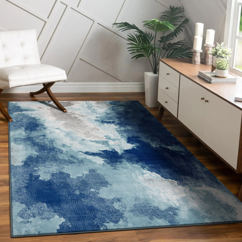 Sevim Abstract Indoor Rug, Rectangle 8' x 10'