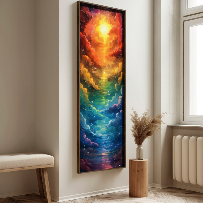 Élégante peinture décorative en panneau de fibres à densité moyenne, 15,8 po x 47,2 po | 100% UV imprimé sur panneau de fibres à densité moyenne de 3 mm avec cadre durable en bois de pin 100% (épaisseur: 0,14 pouce) | Art mural parfait pour le salon, la chambre à coucher et le bureau
