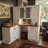 78.7"H L-Shaped Corner Food Pantry Cabinet