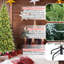  Arbre de Noël avec 200 lumières DEL blanc chaud - 610 pointes en PE + PVC, conception à charnières peu encombrante, installation facile, support en métal robuste, arbre de Noël-817245933