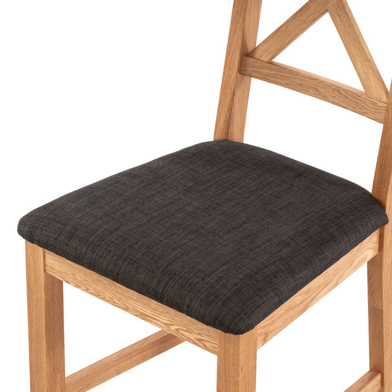 Hatcher 6 - Person Solid Oak Dining Set, Black