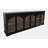 Sherree 96" Gothic Arch Transitional Sideboard Storage Cabinet with Glass Doors-648575090