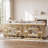 41.33'' Gold Console Table with Storage Shelves
